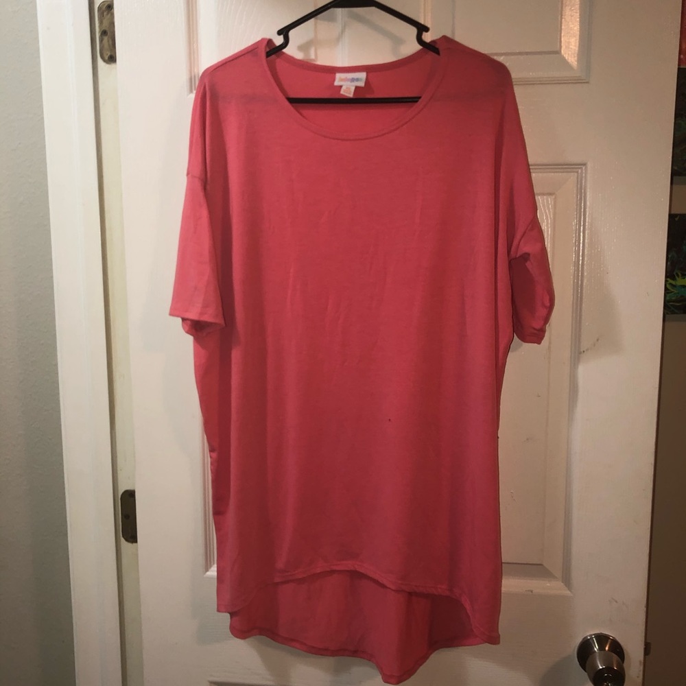 LULAROE pink irma tee